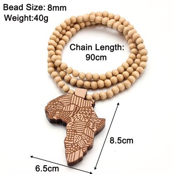 Large brown necklace for men