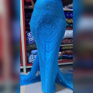 Dentelle pour femmes, dentelle perlée, dentelle (5 yards)