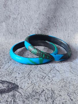 Bracelet YEMOJA "S" LOG MPOO en WAX tissu-pagnes