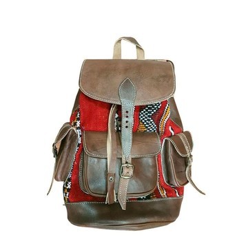 Very good quality handmade original real leather backpack