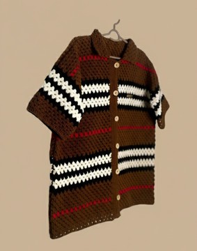 Chemise boutonnée au crochet pour homme