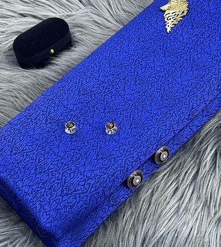 Blue Damask for men, Men fabrics(6 yards)