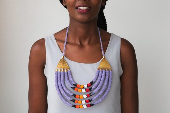 Collier de perles africaines, collier en couches, bijoux de femmes africaines, collier Tribal, cadeau pour elle