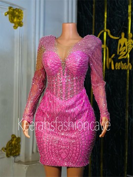 Embellished dress with tulle train, prom dress wedding dresses, engagement and evening gown