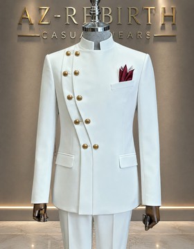 Ensemble safari homme blanc cassé