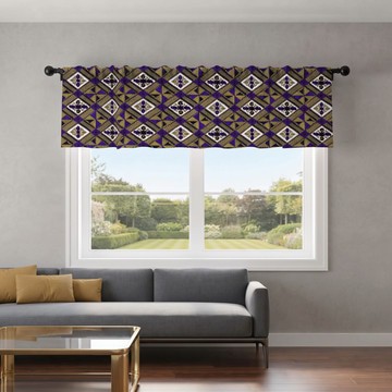 Vibrant Ankara Curtain Valance | African Window Décor | Bynelo