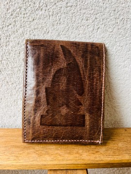Magnifique portefeuille cuir Afrique de l’Ouest