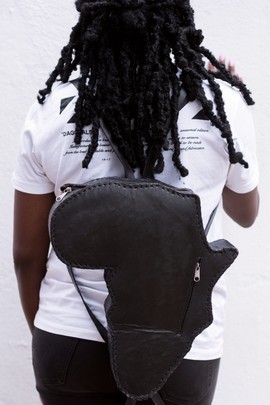 Sac en cuir fait main en forme africaine, sac en cuir, sac africain, sac fait main