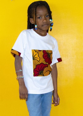 T-shirt customisé au tissu africain