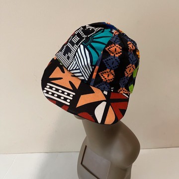 African Print Ankara Multicolor Colorful Bohemian Patchwork Baseball Cap