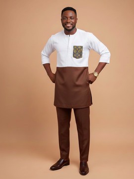 African Wedding Suit | Senator Suit | Dashiki Shirt | Men’s Kaftan