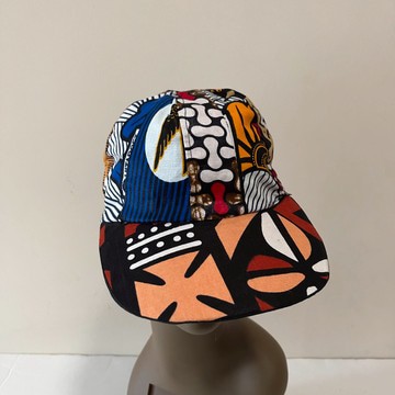 African Print Ankara Multicolor Colorful Bohemian Patchwork Baseball Cap