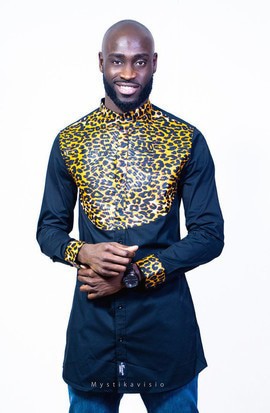 Black tunic "Leopard"