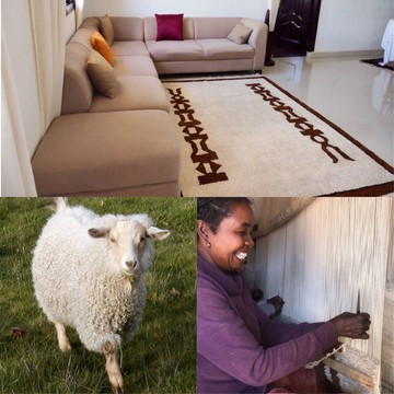 Tapis 100%  mohair