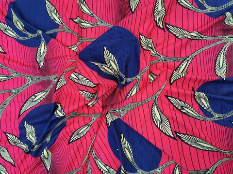 fluid African wax fabric silk fabric PATTERN: NECKLACE
