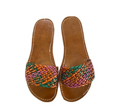 Sandale en cuir véritable haute qualité fait main mode femme