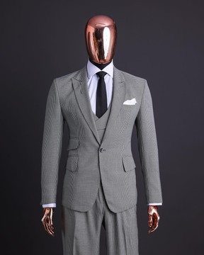 A Houndstooth Check Business Suit