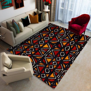 Bogolan African Print Carpet Rug (LARGER SIZES AVAILABLE)