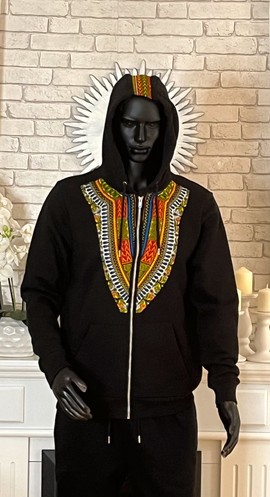 Dashiki pattern sweatshirt