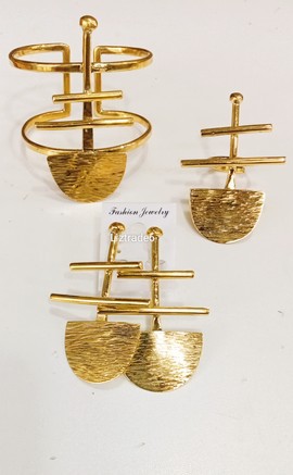 Jewelry set, handmade jewelry, brass jewelry, African jewerly, gift idea.