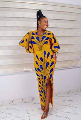 Robe longue imprimée Ankara, robe maxi africaine, robe Ankara, vêtements pour femmes africaines