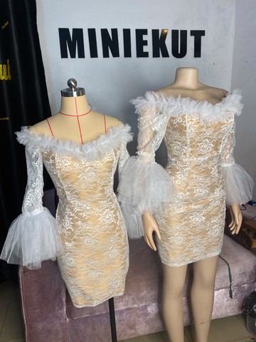 Robe blanche courte