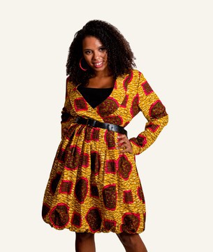 Ankara skater dress