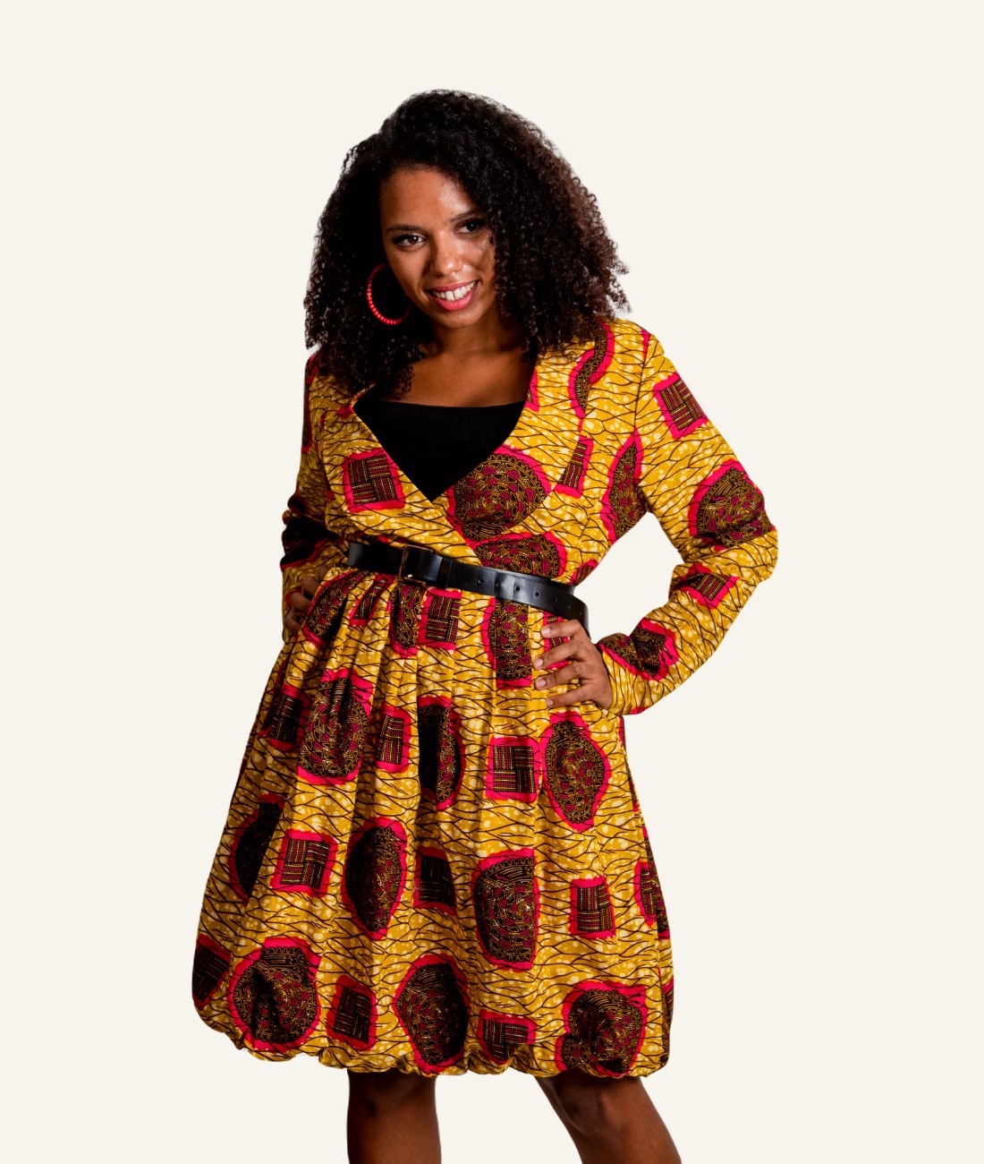Ankara skater dress by aiesosa-fashion - Short dresses - ANKA