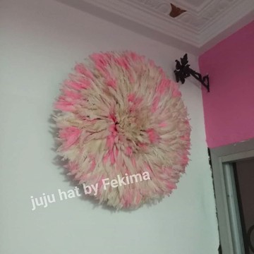 Juju Hat de 40 cm blanc tacheté de rose