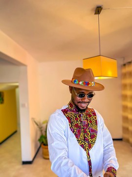 BUY 1 GET 1 FREE |Men's Tunics Traditional African Ankara White Long Sleeve Shirts