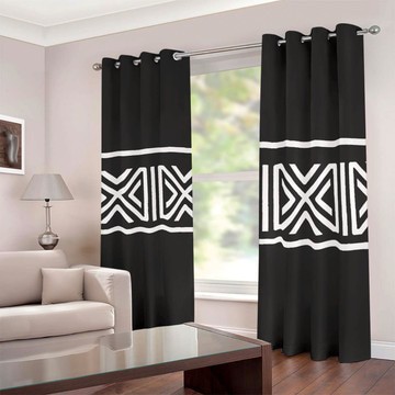 Cultural Unique Bath Mat White and Black Bathroom Rug (LARGER SIZES AVAILABLE)