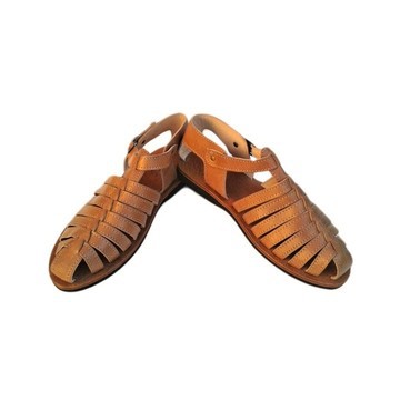 Sandale en vrai cuir Marron mode homme de très haute qualité