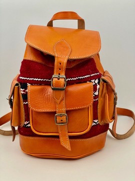 Sac fait main en cuir véritable artisanale Marron
