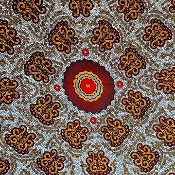 Tissus Wax 100 % coton 2 yards 1m80 "florale" "
