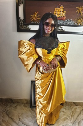 Luxury Wedding/Reception Dress| Elegant African Woman Long Dress|Plus Size/Black Friday Sales