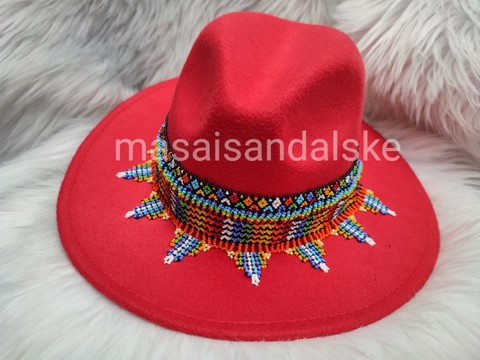 Chapeaux Fedora, chapeau fedora perlé africain