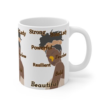 Black Women Affirmation Coffee Mug | Inspirational Gift for Mum, Sister, Aunt &amp; Friends