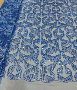 Tissu en dentelle de 5 yards