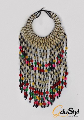 Collier en coquillage " Linguére Pokou" GM