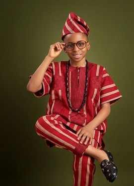 Boys Traditional Yoruba Outfit