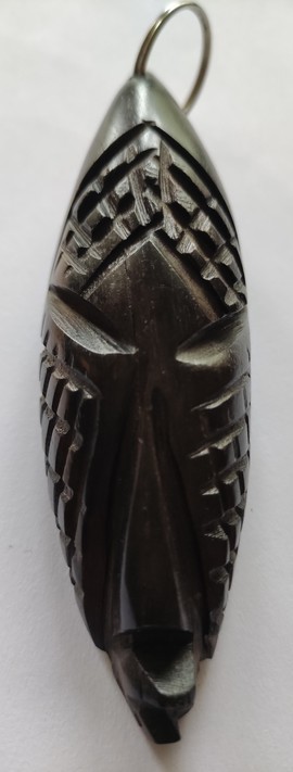 Décapsuleur en bois ébène masque africain - ouvre bouteille