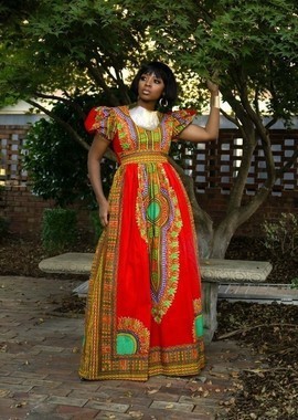 amoree african print dashiki dress