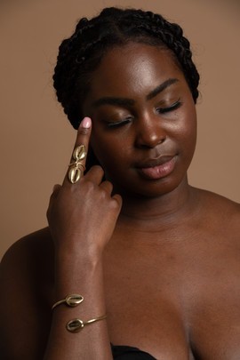 Parure bracelet &amp; bague « Ève »