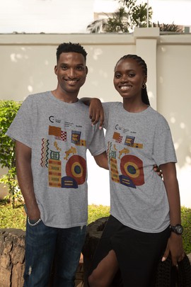 T-shirt unisexe, Kente 06