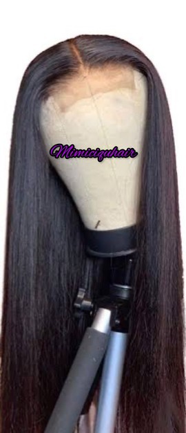 Silky straight wig 22”