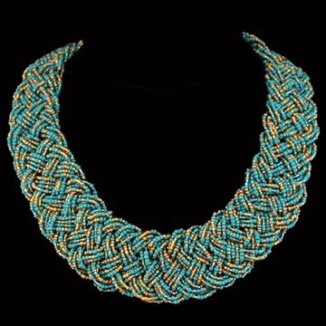 Collier perles Nigeria /Collier perles / bijoux africain / tour de cou / bijoux Nigeria