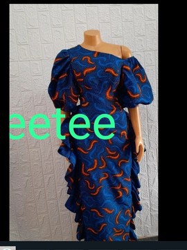 Brkkytee Robe longue africaine Maxi, robe africaine gratuite