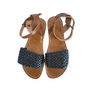 Sandale en cuir véritable haute qualité fait main mode femme
