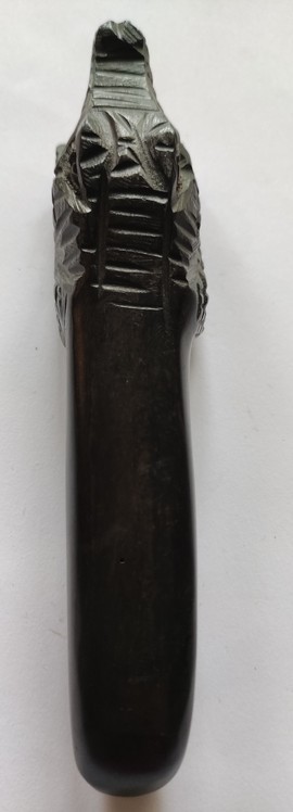 Décapsuleur en bois ébène en forme de crocodile - ouvre bouteille