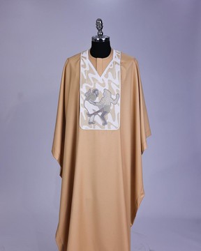 A tortilla town, dance with me metallic wire embroidery details agbada